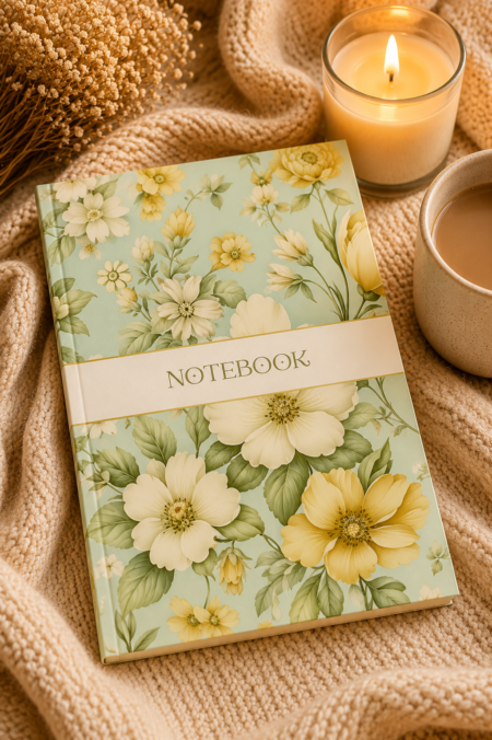 Golden Bloom Notebook